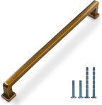 6 Pack 12.6"(320mm) Vintage Antique Brass Cabinet Pulls Kitchen Cabinet Handles Drawer Pulls Cupboard Hardware for Cabinets CK0078
