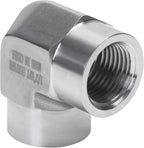 90 Degree Street Elbow - 1/2" NPT Female to 1/2" NPT Female Stainless Steel 304 Heavy Duty Forged Barstock Street Elbow Adapter Pipe Fitting (pack of 5)