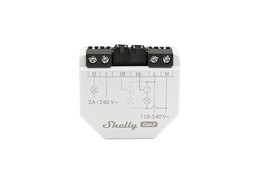 Shelly EM Gen3 + 50A Clamp | WiFi-Operated Smart Energy Meter and Contactor Control Relay Switch | Automation | Compatible with Alexa, Home Assistant & Google Home | iOS Android App | No Hub Required