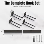 Garage Garden Tool Organizer Wall Mount, Heavy Duty Garage Tool Storage Rack 32 Inches, Max Load 220lb - Shovel, Rake, Folding Chair, Weed Eater Storage