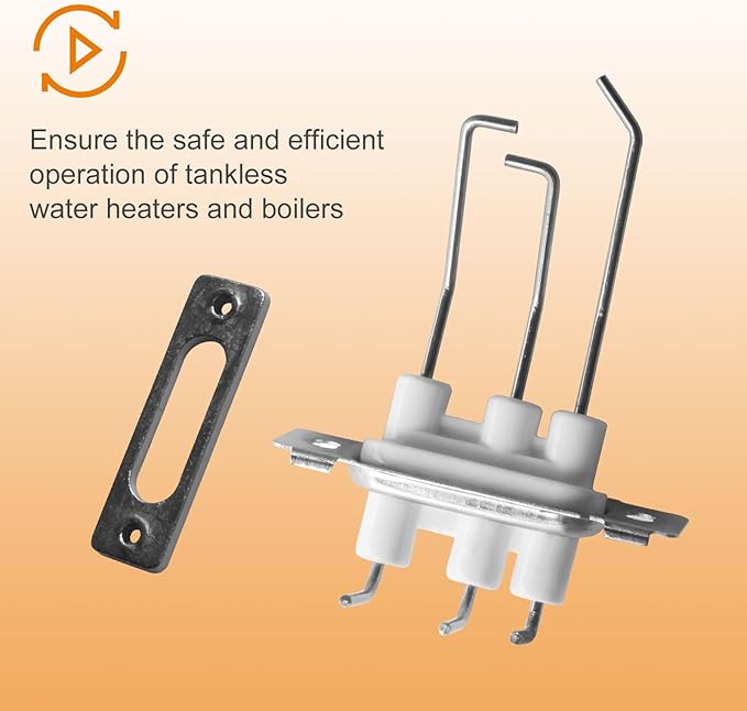 Flame Rod Assembly With Gasket Tankless Water Heater Boiler Replacement Parts 30012226A Fits For Navien NPE NCB Series Tankless Water Heater