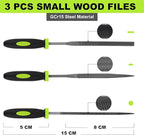 Yougfin 17 pcs File Set, 12 pcs Needle Files and 4 pcs Large Metal Files with Tool bag, Ideal Hand Tool for Woodwork, Metal, Model & Hobby Applications