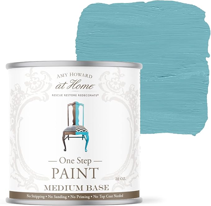 AMY HOWARD AT HOME Chalk-Based One Step Paint for Furniture, Cabinetry, Decor, Finish, and More | No Stripping, Sanding, or Priming | Medium Base | 16 Ounce | Maxwell Garden