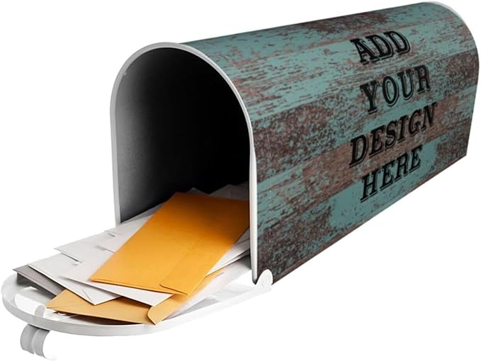 Personalized Mailbox Covers Custom Picture/Photo/Text Magnetic Standard Size Mailbox Wraps Post Letter Box Cover for Garden Yard Outdoor Decorations-10