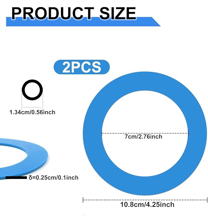 Toilet Flush Valve Seal Replacement Kit for American Standard 2 Pack Silicone Material 7301111-0070a Repair Toilet Fill Valve Seal Flapper Parts With O Rings for Champion Eljer Titan 4