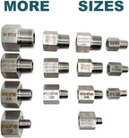 2 pieces Npt3/4 Female to Npt3/4 Male Reducer,3/4-3/4Water pipe Adapter, Fabricate of 304 Stainless Steel