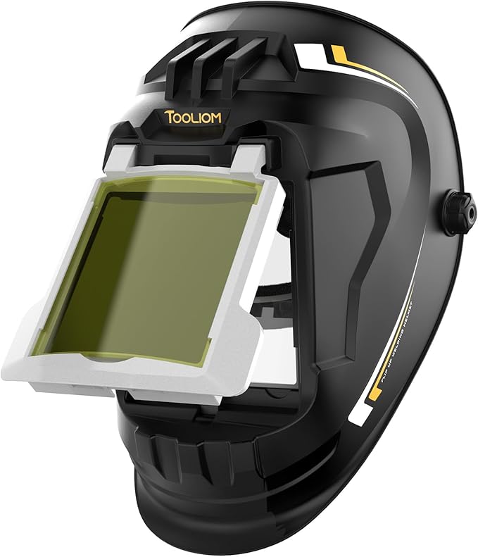 TOOLIOM Flip Front Welding Helmet Welding Mask with Flip Up Lens Welding Hood Shade-10 Welder Helmet for Stick MIG TIG