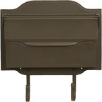 Special Lite Contemporary Horizontal Wall Mount Mailbox - Mocha Aluminum Mailbox for Wall Mount - SHC-1002-MOC