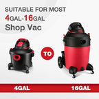 Shop-Vac High Performance 90304/90344 Cartridge Filter, Fits most 4-16 Gallon Shop-Vac Wet/Dry Vacuums, High Efficiency Nanofiber Filtration Paper, PET and Reusable, 1 Pack