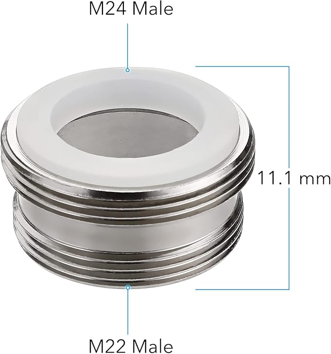 Faucet Diverter Valve with Aerator, 3-Way Diverter Valve for Hand Held Shower, Sink Faucet Splitter for Kitchen and Bathroom, with 55/64'', 15/16'', G1/2” Adapters