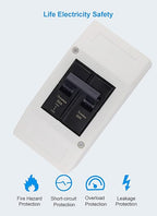 Unit Mount Circuit Breaker, THQC2150WL 2P 50 Amp Breaker, Molded Case Circuit Breaker Feed-Thru, 120/240VAC, Standard