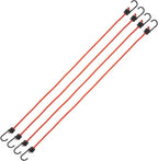 Keeper - 36” Bungee Cord with SST Hooks, 4 Pack - UV And Weather-Resistant