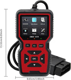 2025 New OBD2 Scanner Diagnostic Tool - Check Engine Light Code Reader with Reset, Battery Voltage Tester, Modes 6 & 8, Suitable for All OBD II Protocol Car & Truck Since 1996