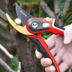 Garden Pruners, Heavy Duty Garden Clippers, Pruning Shears with Adjustable Thumb Lock, Hand Gardening Tools Pruners, High Carbon Steel Sharp Gardening Scissors