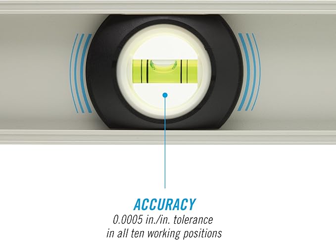 CHANNELLOCK 24-Inch, Professional-Grade Aluminum I-Beam Level with 3 Vials, 5100-0024
