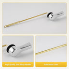 iFealClear Universal Metal Toilet Handle Replacement Kit, Front Mount Toilet Flush Handle Replacement Compatible with Kohler, American Standard, TOTO, Mansfield, Solid Brass, Chrome