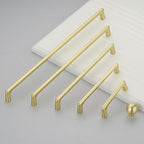 3 Pack 6.3 Inch(160mm) Hole Center Modern Brushed Gold Cabinet Pull Handle Timeless Vanity Drawer Pull Handle Classic Cabinet Hardware for Kitchen Dresser Bathroom, Screws Included, B-Gold(6.3x3)