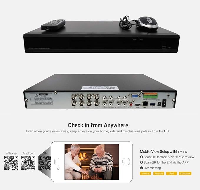 GW Security 5MP 1920P Security Camera System with AI Face/Human/Vehicle Detection, 8CH 4K DVR and 8 x 5MP 2592TVL Microphone Home CCTV Dome Camera, Smart AI Playback, Email Alert, 2TB Hard Drive