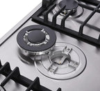 34 Inch Gas Cooktop Stainless Steel Built-in 5 Burners Gas Stovetop LPG/NG Convertible Gas Stove Top Dual Fuel Gas Hob DM5808