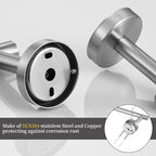 Towel Bar Set Brushed Nickel, Bathroom Towel Ring Set 5pcs Including 2pcs 16'' Tower Bar, Towel Ring and 2 PCS Towel Hooks