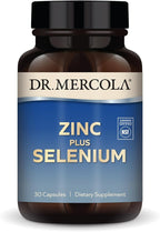 Dr. Mercola Zinc Plus Selenium, 30 Servings (30 Capsules), Dietary Supplement, Supports Immune Health, Non GMO, NSF Certified