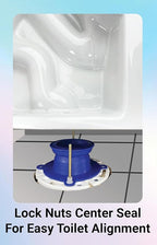 One N Done Toilet Flange Repair Kit – Complete Toilet Wax Ring Replacement Kit – Durable Waxless Toilet Ring – Includes Toilet Flange Bolts and nuts,washers - Toilet Flange Extension Kit (5 Packs)