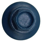 #14 Metal ROOFING SCREWS (250) Screws x 1-1/2" HERON BLUE Hex Head Sheet Metal Roof Screw. Self starting/tapping metal to woodsheet metal siding screws - EPDM washer. for corrugated roofing