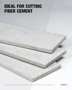 CRALY 7-1/4 Inch 4 Teeth Hardie Fiber Cement Circular Saw Blade, 5/8 Inch Arbor, Polycrystalline Diamond Tipped (PCD), Thin Kerf, Black Ice™ Coating, for Laminate Flooring, 3-Pack(C0704FC-3)