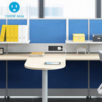 Conference Recessed Power Strip Socket Waterproof,Furniture Recessed Power Strip,Flush Mount with 3 Outlets,6ft Extension Cord with Flat Plug