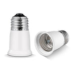Light Socket Extender,E26 to E26 Medium Screw Bulb Socket Extension Adapter,Recessed Socket 1.2" Extensions,Light Cans Socket Extender Adapter