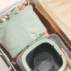 11L Portable Washing Machine with Foldable Design and 3 Cleaning Modes - Mini Washer for Baby Clothes, Underwear, Socks, and Small Items - Ideal for Apartment, Dorm, Camping, Travel (Pink)