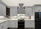 ALL-IN-ONE Paint, Durable cabinet and furniture paint. Built in primer and top coat, no sanding needed. Includes our 30 featured color card - Heathered Gray (light cool gray), Quart