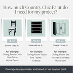 Country Chic All-in-One Chalk Paint for Furniture, Cabinets, Home Decor, Eco-Friendly, Matte Finish, Built-In Primer & Top Coat for Wood, Metal - Dune Grass (green) - Quart 32 oz (950 ml)