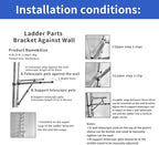 JADDUO 27.9FT Telescoping Ladder Aluminum Lightweight Extension Ladder with 2 Triangle Stabilizers Collapsible Attic & RV Travel Ladder for Home & Outdoor