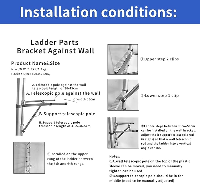 JADDUO 27.9FT Telescoping Ladder Aluminum Lightweight Extension Ladder with 2 Triangle Stabilizers Collapsible Attic & RV Travel Ladder for Home & Outdoor