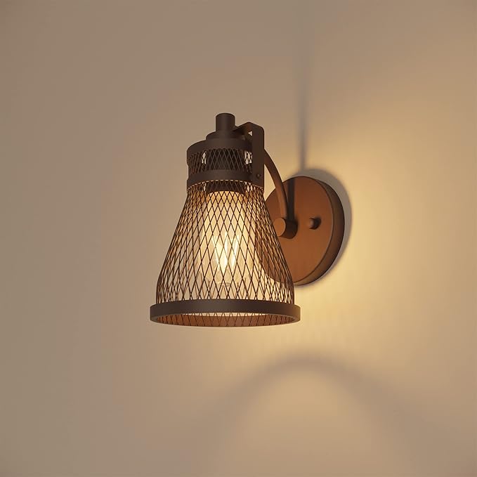 Inlight ST19 Dimmable 5W LED Light Bulb, E26 Base, Warm White(2700K), 6-Pack, 50-Watt Equivalent Vintage Edison Light Bulb with Amber Glass and Filament Design, ETL Listed, IN-0512-6-AM-27