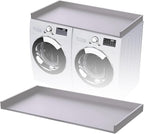 B&B HARDWARE Over Washer and Dryer Countertop - Heavy-Duty Laundry Countertop - Washer Dryer Shelf - Laundry Room Topper - Washing Machine Shelf with Silicone Pegs - Light Gray, 26 x 54