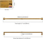 6 Pack 15"(381mm) Vintage Antique Brass Cabinet Pulls Kitchen Cabinet Handles Drawer Pulls Cupboard Hardware for Cabinets CK0078