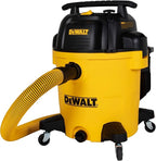 DEWALT 12 Gallon STEALTHSONIC Ultra Quiet Poly Wet Dry Vacuum, DXV12P-QTA Powerful Suction Noise Reduction Vac, 5.5 Peak HP Shop Vacuum for Jobsite/Workshop, Reduce Motor Noise, Yellow