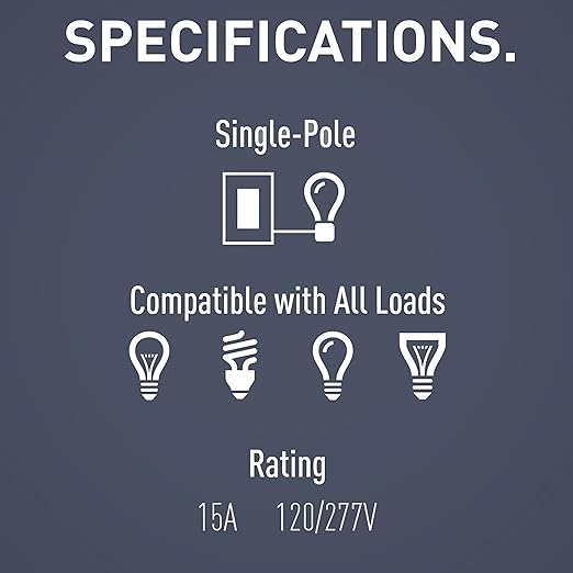 Legrand radiant TM870DBCC10 15 Amp Rocker Wall Switch, Single Pole Decorator Light Switches, Dark Bronze (1 Count)