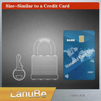 LanuBe Lock Laminated keyed Padlock (1-9/16", 40mm), keyed Alike Locks, Normal Shackle,Marked Black Plastic Hoop, Pack of 12…