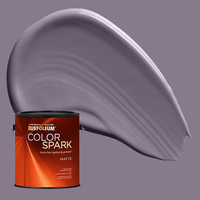 Rust-Oleum Color Spark Interior Paint and Primer in One, Matte, Feather Duster, 1 Gallon