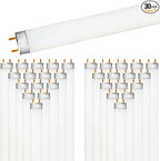 LUXRITE 30-Pack F17T8/865 17W 24 Inch T8 Fluorescent Tube Light Bulb, 6500K Daylight, 1350 Lumens, G13 Medium Bi-Pin Base, LR20755