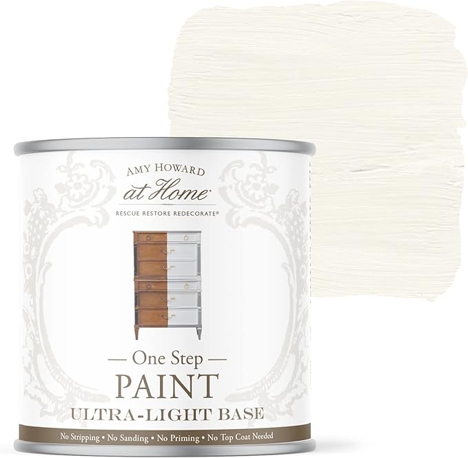 AMY HOWARD AT HOME Chalk-Based One Step Paint for Furniture, Cabinetry, Decor, Finish, and More | No Stripping, Sanding, or Priming | Ultra-Light Base | 16 Ounce | Barnboard