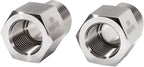 2 pieces Npt3/8 Female to Npt1/2 Male Reducer,3/8-1/2Water pipe Adapter,Reducer Adapter，Fabricate of 304 Stainless Steel