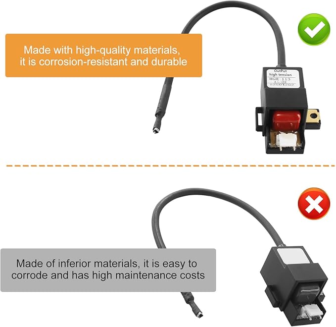 Rheem Tankless Water Heater Parts RTG20235C 120v Tankless Gas Water Heater Ignitor Coil Fits for Richmond Ignitor Coil and Ruud Replacement