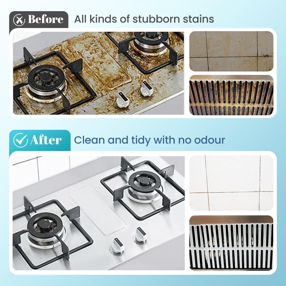 2026 New Spray Splash Cleaner, Purpose Cleaning Spray, Powerful Degreaser Sprays for Kitchen, Easy to Use Grime Remover for Household Cleaning, Convenient Handheld Cleaner for Home Family (3)