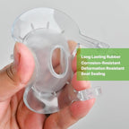 Toilet Flapper Replacement Kit 2 Inch (2 PCS) Universal for American Standard Toilet - Easy to Install, Long Lasting Silicone, Stainless Chain