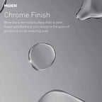 Moen Essie Chrome One-Handle High Arc Pre-Rinse Spring Pulldown Kitchen Faucet with Power Clean, 87814