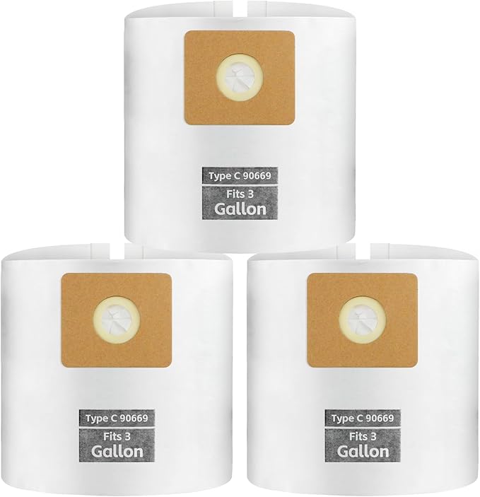3 PCS Preferential Set 3 Gallon Vac bags, ALYYDBG Type C 90669 9066900 9066933 Disposable Collection Bags